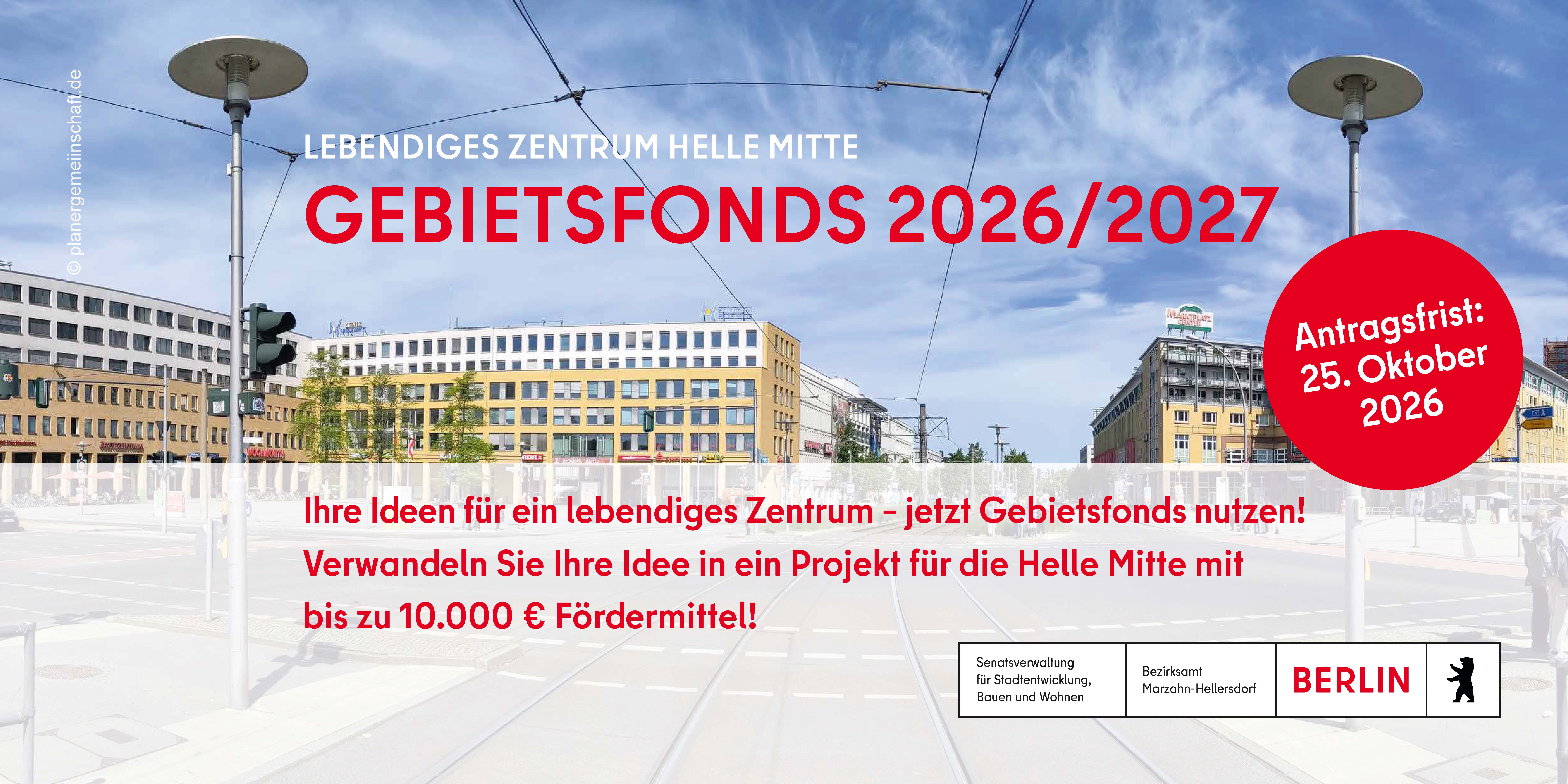 Vorderseite Flyer Gebietsfond 2026/2027