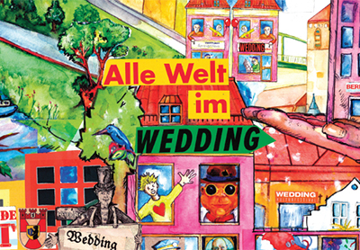 Open-Air-Gallery "Mein Wedding", Ausschnitt aus der Collage von Uwe Bressem