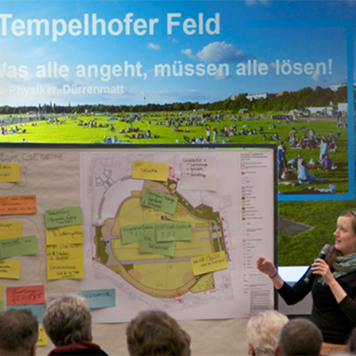 Partizipativer Prozess zum Entwicklungs- und Pflegeplan Tempelhofer Feld
