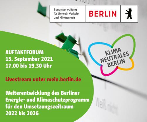 Beteiligungsprozess und Öffentlichkeitsarbeit zur Weiterentwicklung des Berliner Energie- und Klimaschutzprogramms (BEK) für den Umsetzungszeitraum 2022 bis 2026