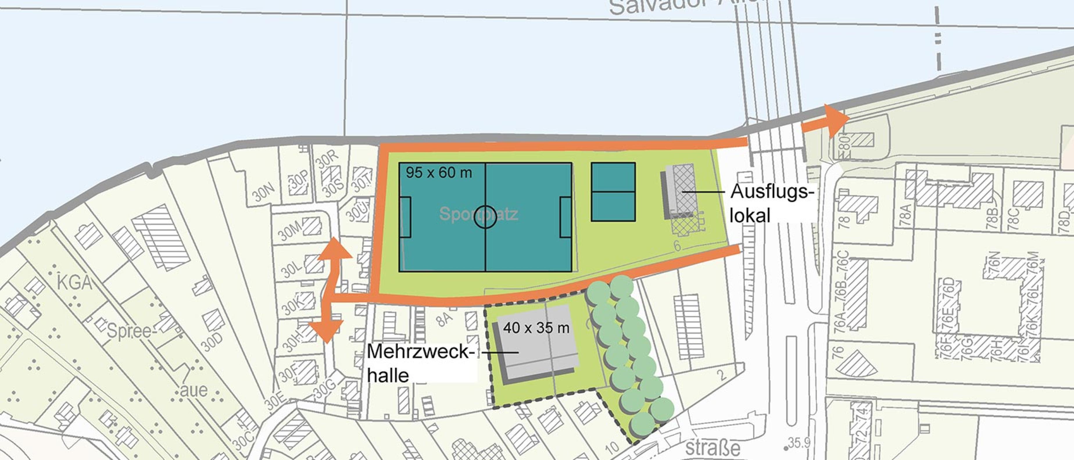 Planauszug Potenzialfläche