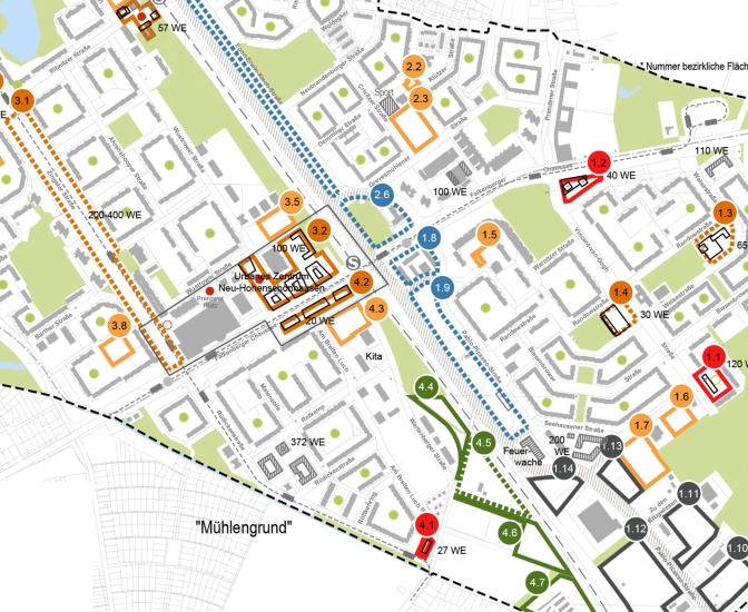 Auszug aus dem Rahmenplan Hohenschönhausen