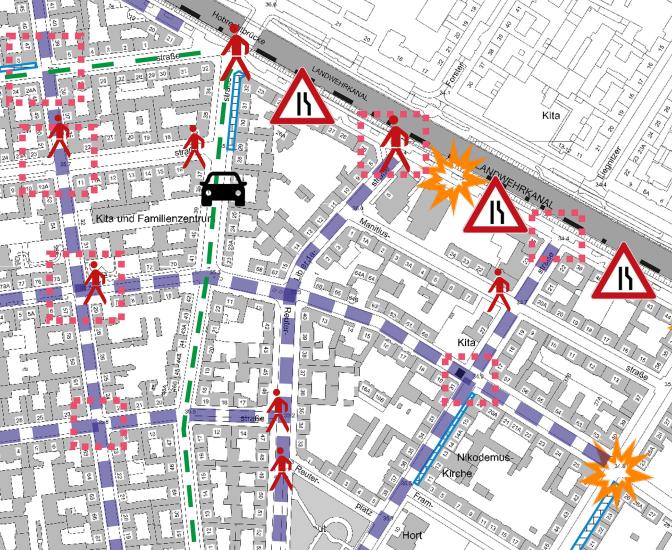Darstellung von Verkehrsdefiziten